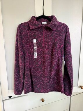 Columbia women's quarter-zip fleece pullover - medium